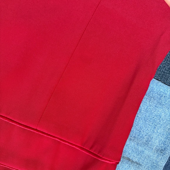 Byer Too! Vintage red mini dress cocktail party made in USA size 9 - Picture 13 of 13